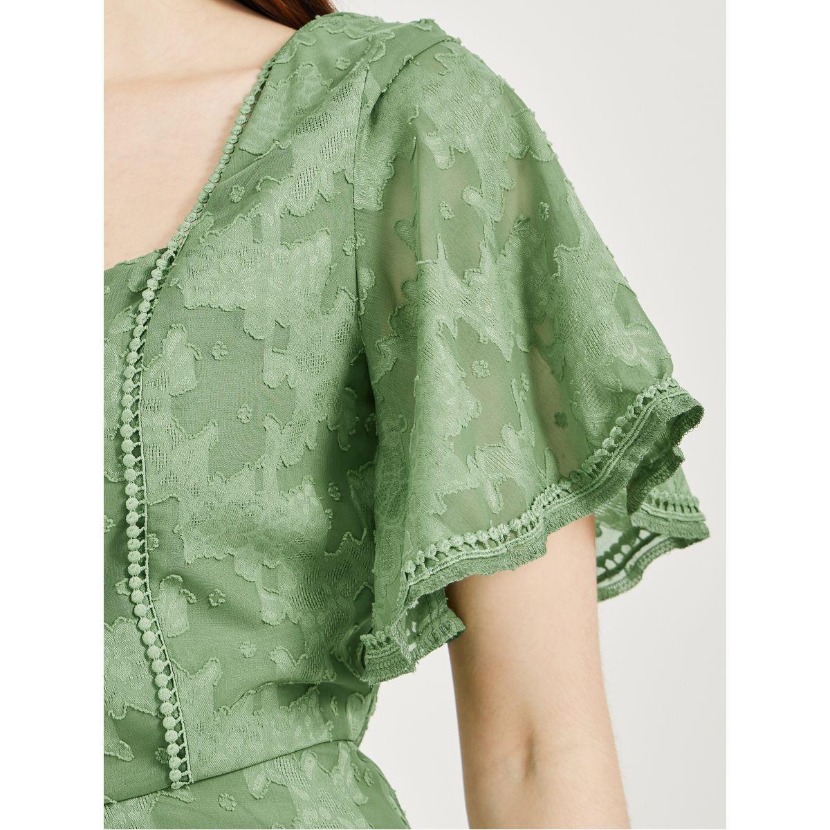 فستان متوسط ​​الطول بفتحة رقبة مربعة ونقشة زهور-women-clothing-dresses-image-5