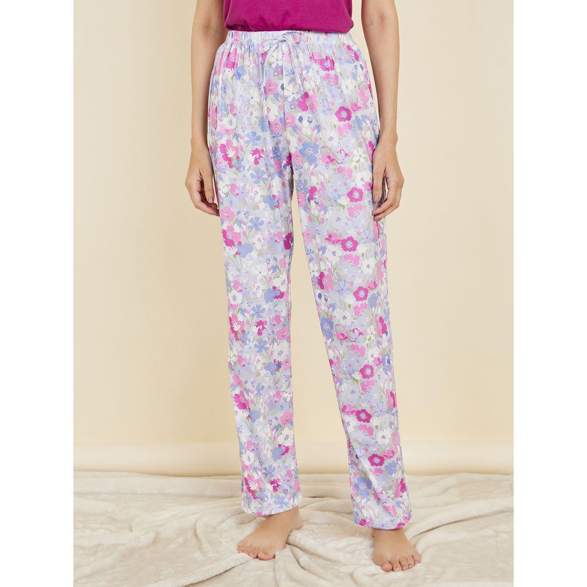 Styli Unwind Solid Cami & Floral Print Pyjama Set-women-clothing-nightwear-pyjamas-longsets-image-5