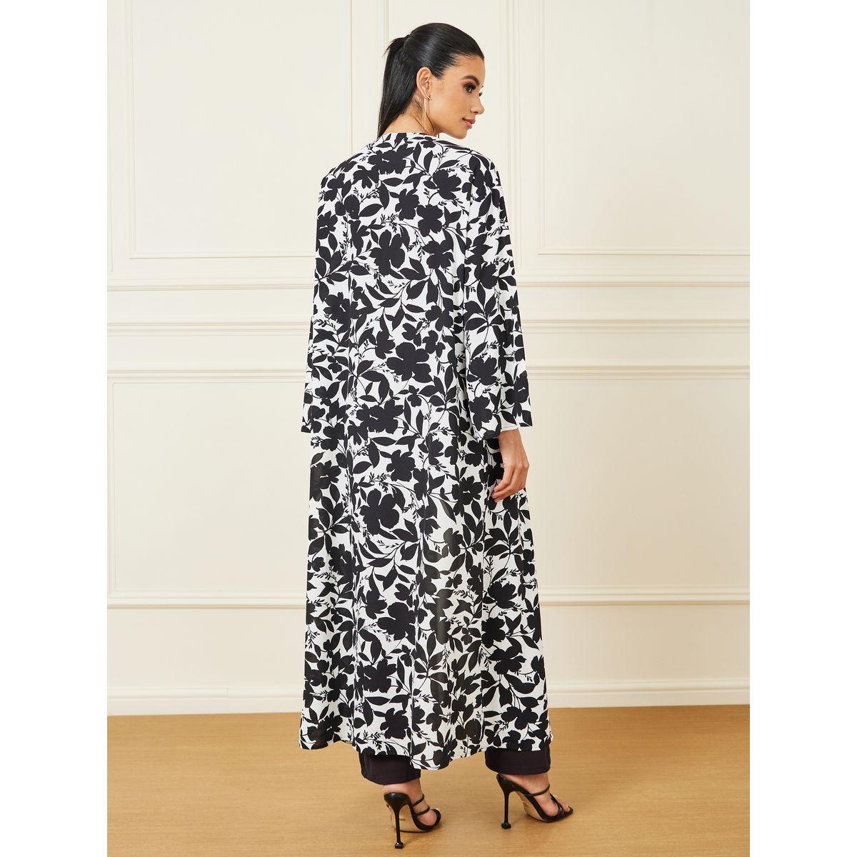 Styli Floral Abstract Print Maxi Length Kimono-women-clothing-shirtsandblouses-shirts-image-4
