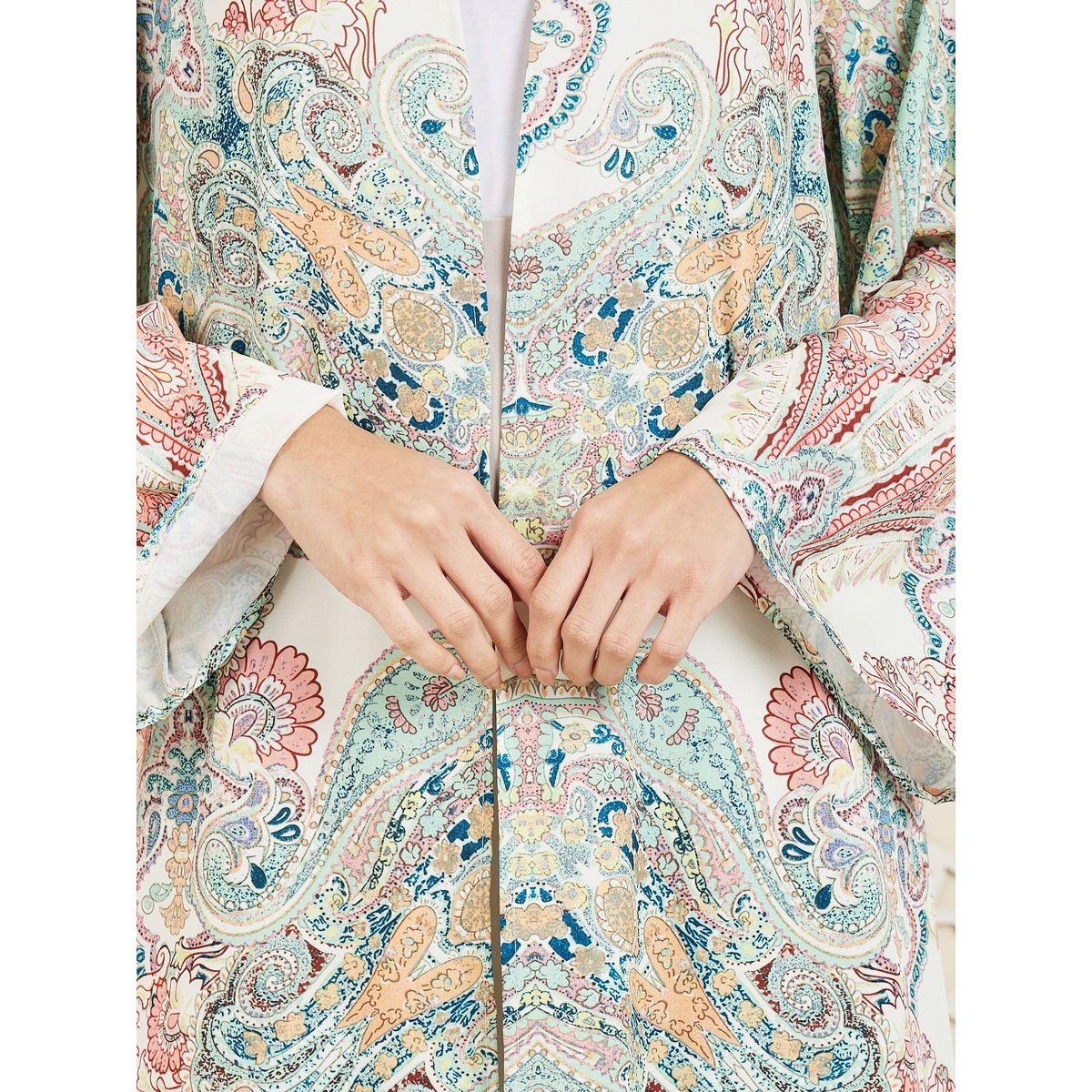 Styli Paisley Bohemian Print Maxi Length Kimono-women-clothing-shirtsandblouses-shirts-image-3