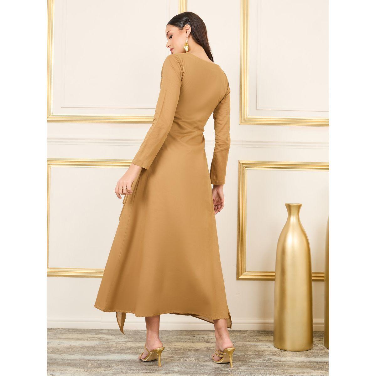 Styli Embroidered Neck Side Overlay A-Line Maxi Dress-women-clothing-dresses-image-4