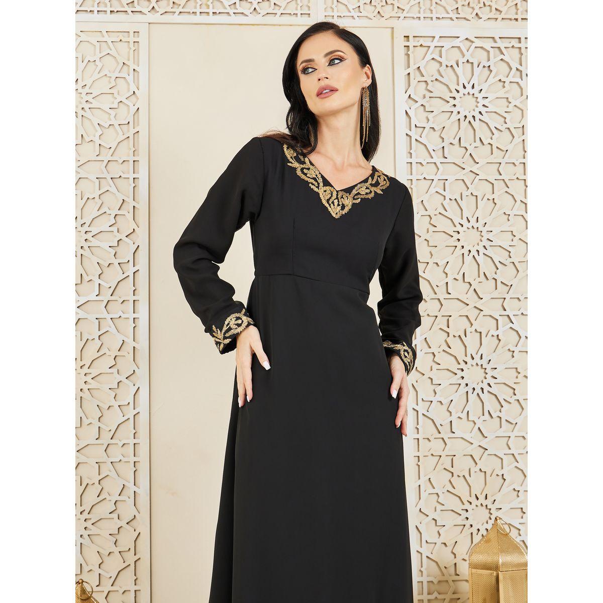 Styli Embroidered Tiered A-Line Maxi Dress-women-clothing-dresses-image-2