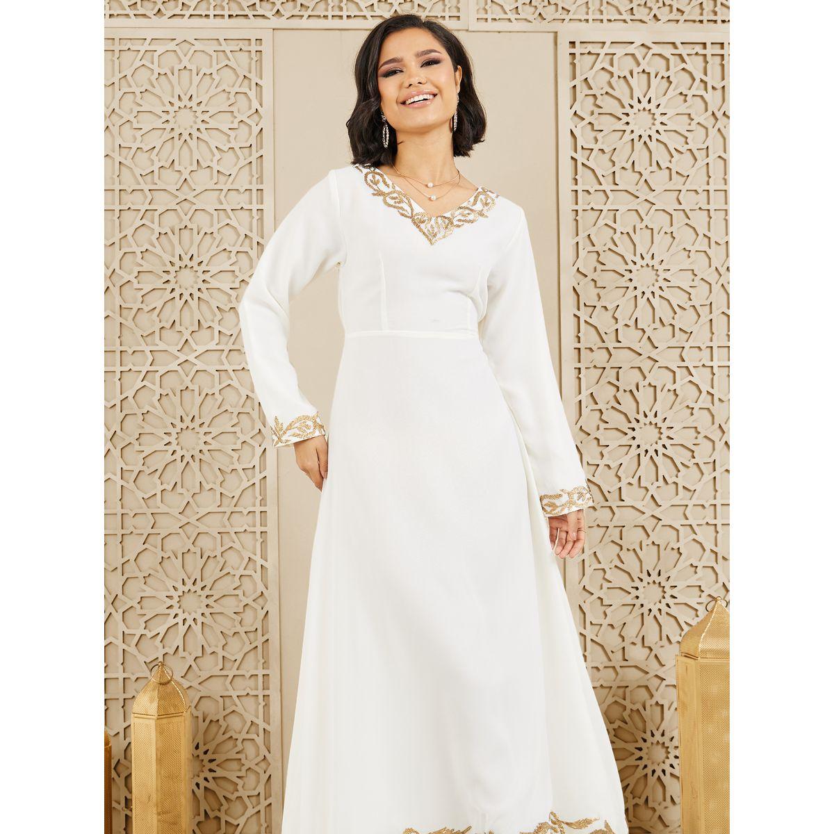 Styli Embroidered Tiered A-Line Maxi Dress-women-clothing-dresses-image-2