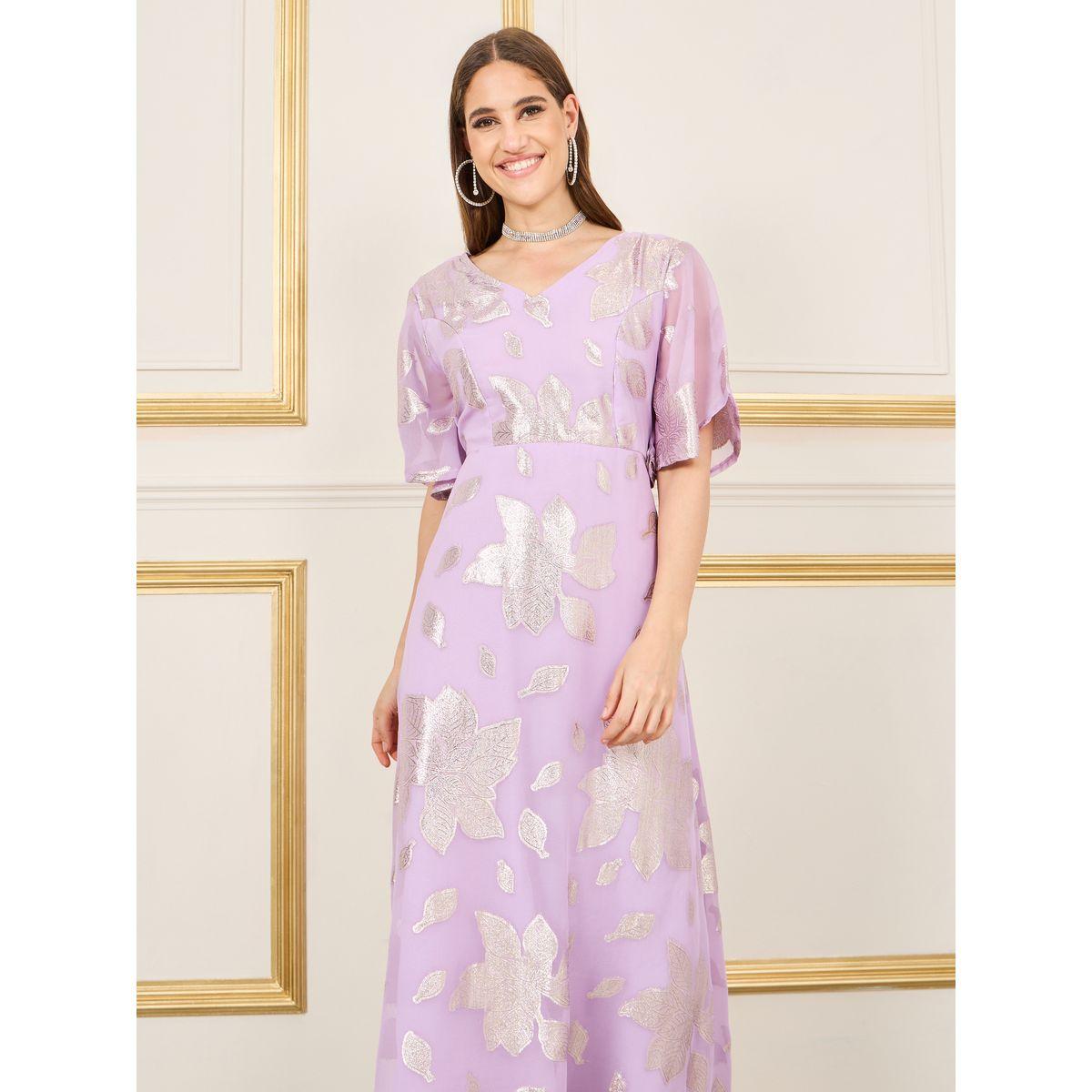 فستان طويل بكسرات وتفاصيل لوريكس-women-clothing-dresses-image-2