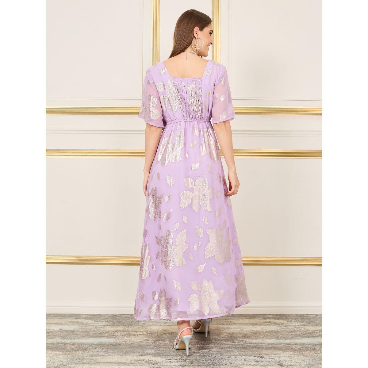فستان طويل بكسرات وتفاصيل لوريكس-women-clothing-dresses-image-4