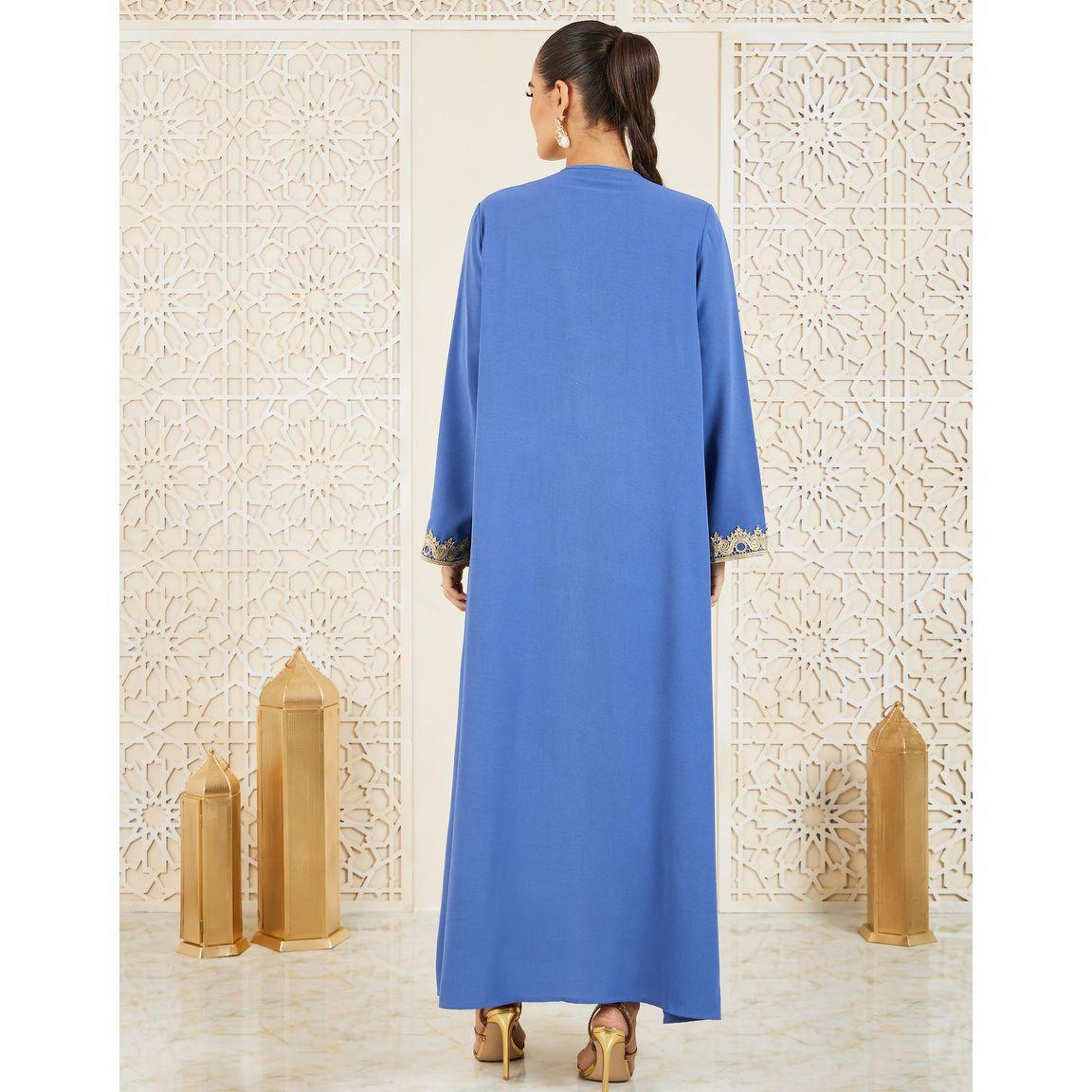 Styli Embroidered Lace Trim Abaya-women-arabicclothing-abayas-image-4