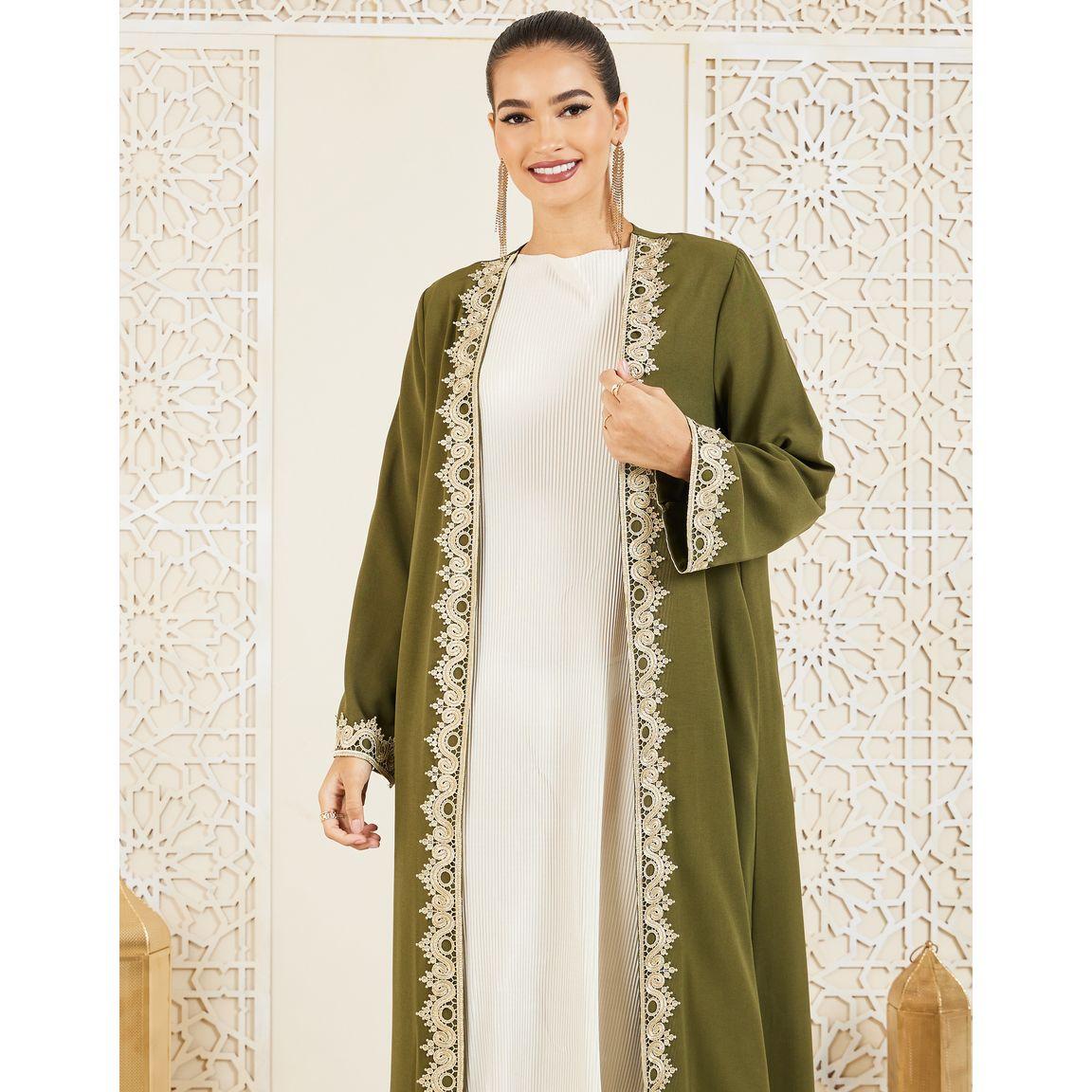 عباية بتفاصيل مُطرّزة بدانتيل-women-arabicclothing-abayas-image-2