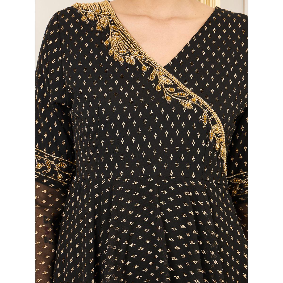 Styli Beaded Detail Bell Layered Tiered Maxi Dress-women-clothing-dresses-image-3