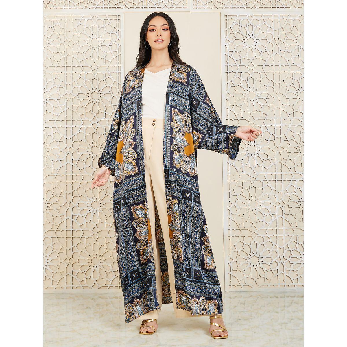 Styli Oversized Paisley Print Kimono-women-clothing-shirtsandblouses-shirts-image-1