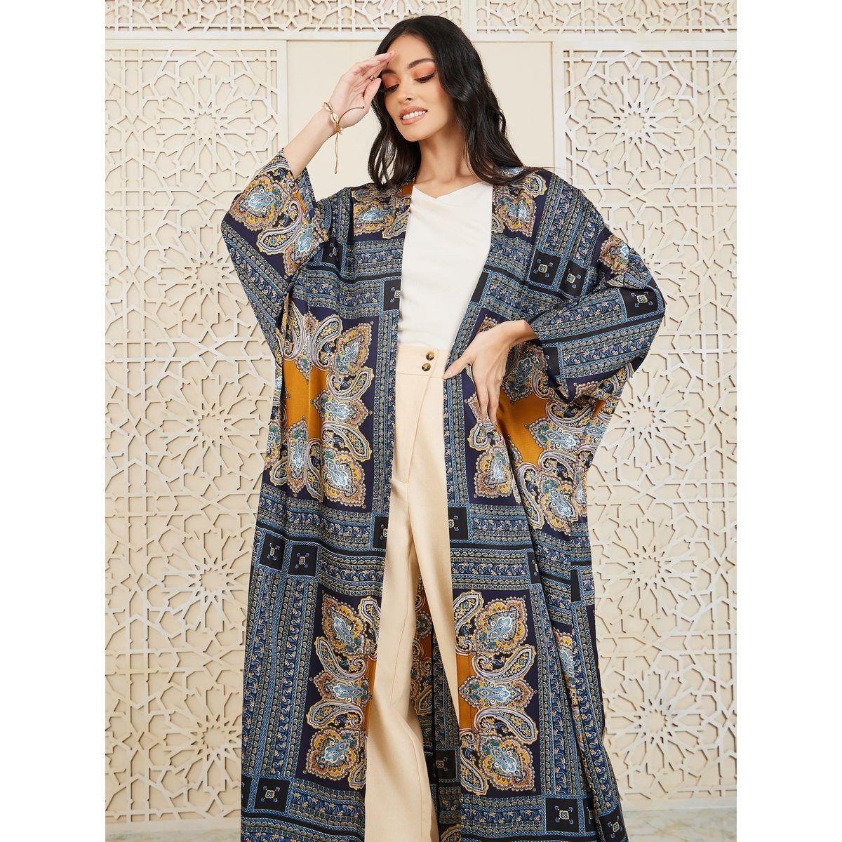 Styli Oversized Paisley Print Kimono-women-clothing-shirtsandblouses-shirts-image-2