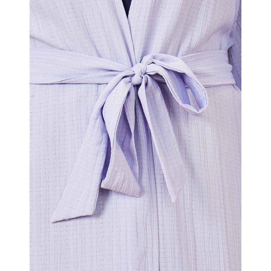 Styli Textured Maxi Kimono with Tie Up Belt-women-clothing-shirtsandblouses-shirts-image-5