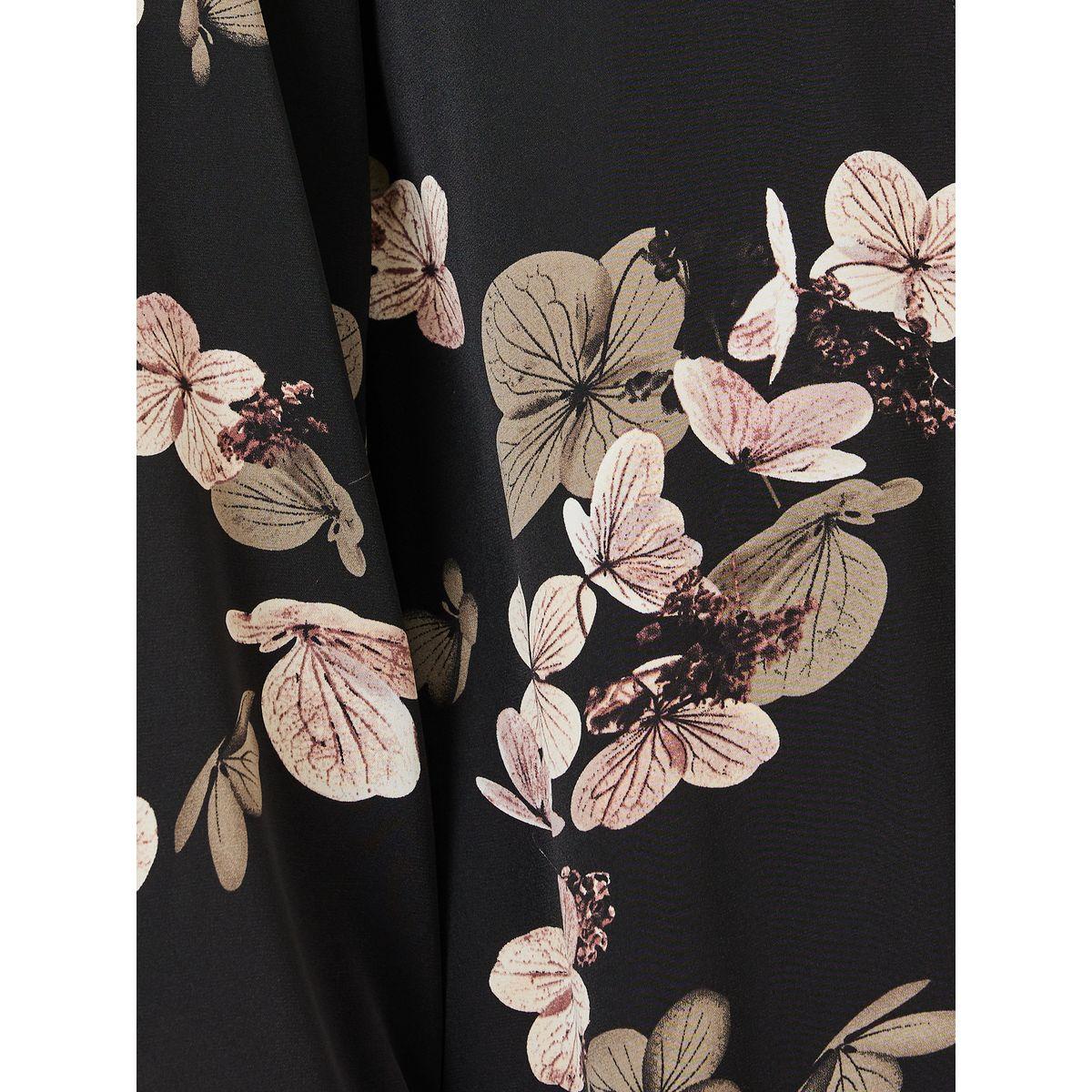 Styli Floral Print Maxi Length Kimono-women-clothing-shirtsandblouses-shirts-image-3