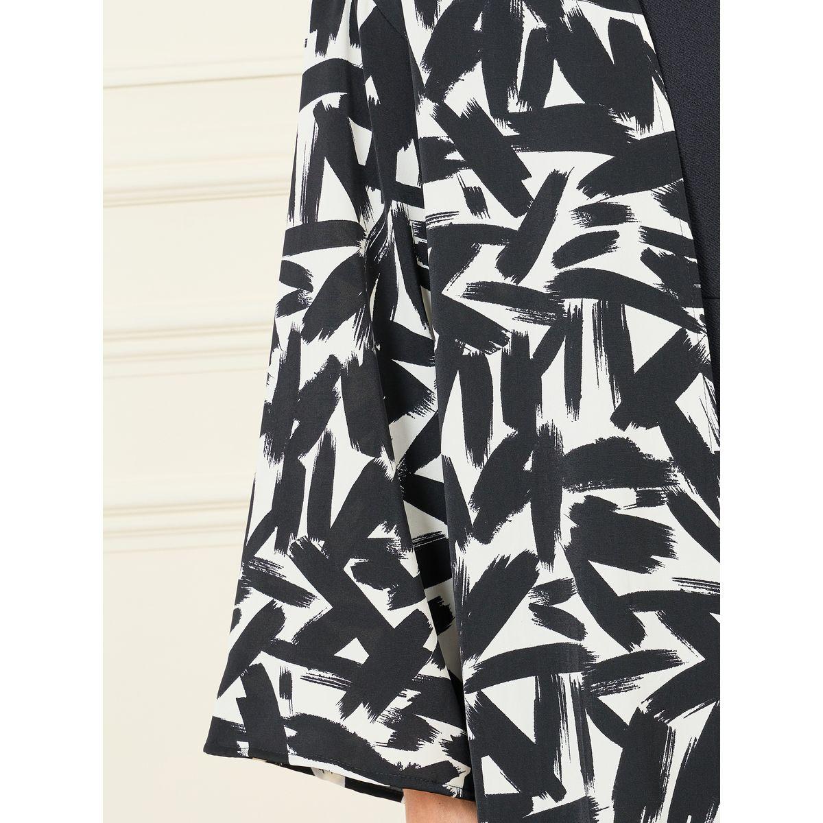 Styli Abstract Print Maxi Length Kimono-women-clothing-shirtsandblouses-shirts-image-3