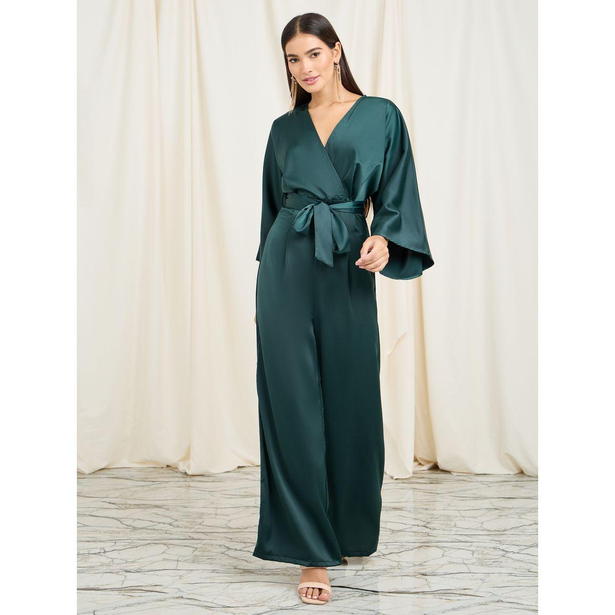 Styli Satin Wide Leg Self Tie Up Jumpsuit-women-clothing-jumpsuits-image-1