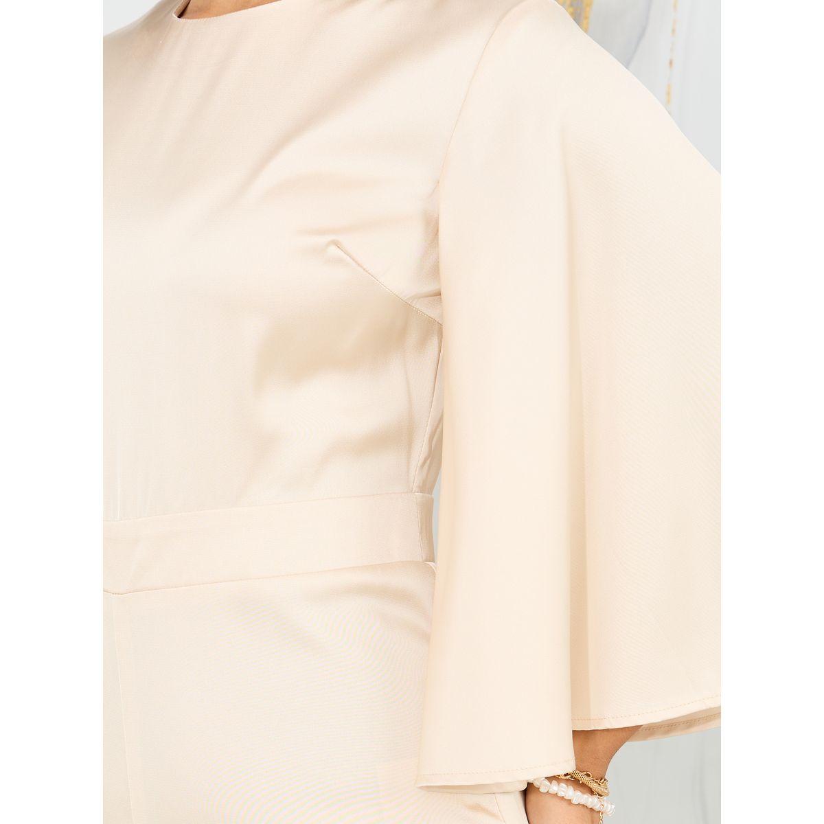 جمبسوت ساتان بارجل واسعة واكمام جرس-women-clothing-jumpsuits-image-3