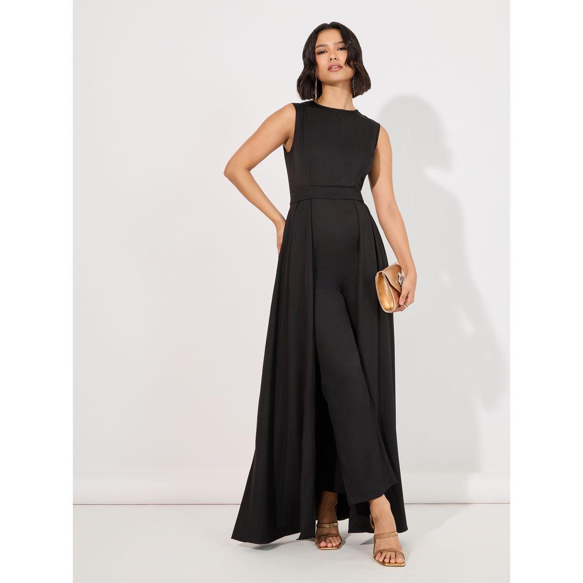 Styli Straight Leg Tailored Jumpsuit with Layered Skirt-women-clothing-jumpsuits-image-2