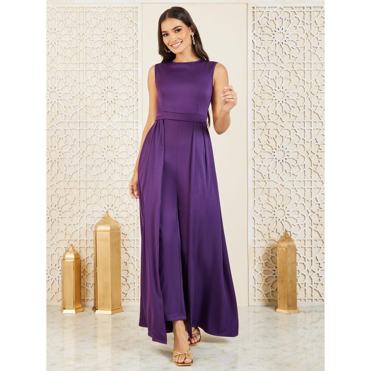 تنورة بطبقات مع جمبسوت بأرجل واسعة-women-clothing-jumpsuits-image-1