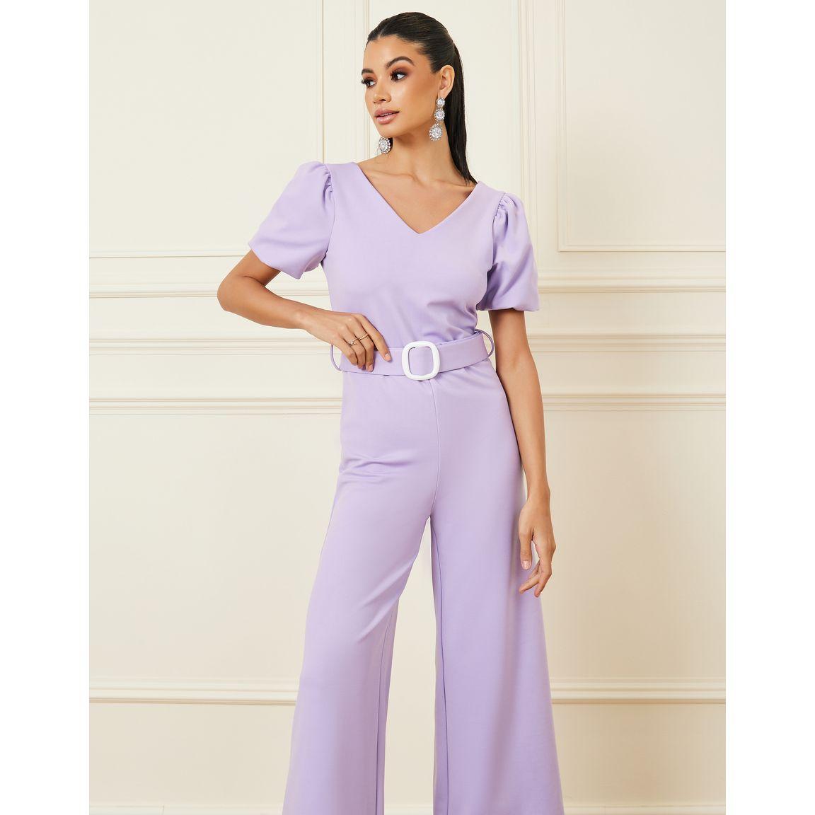 جمبسوت بأرجل واسعة وحزام خصر-women-clothing-jumpsuits-image-2