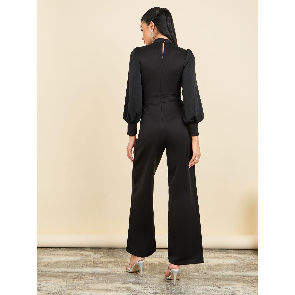 Styli Embellished Buckle Wide Leg Knit Jumpsuit-women-clothing-jumpsuits-image-4
