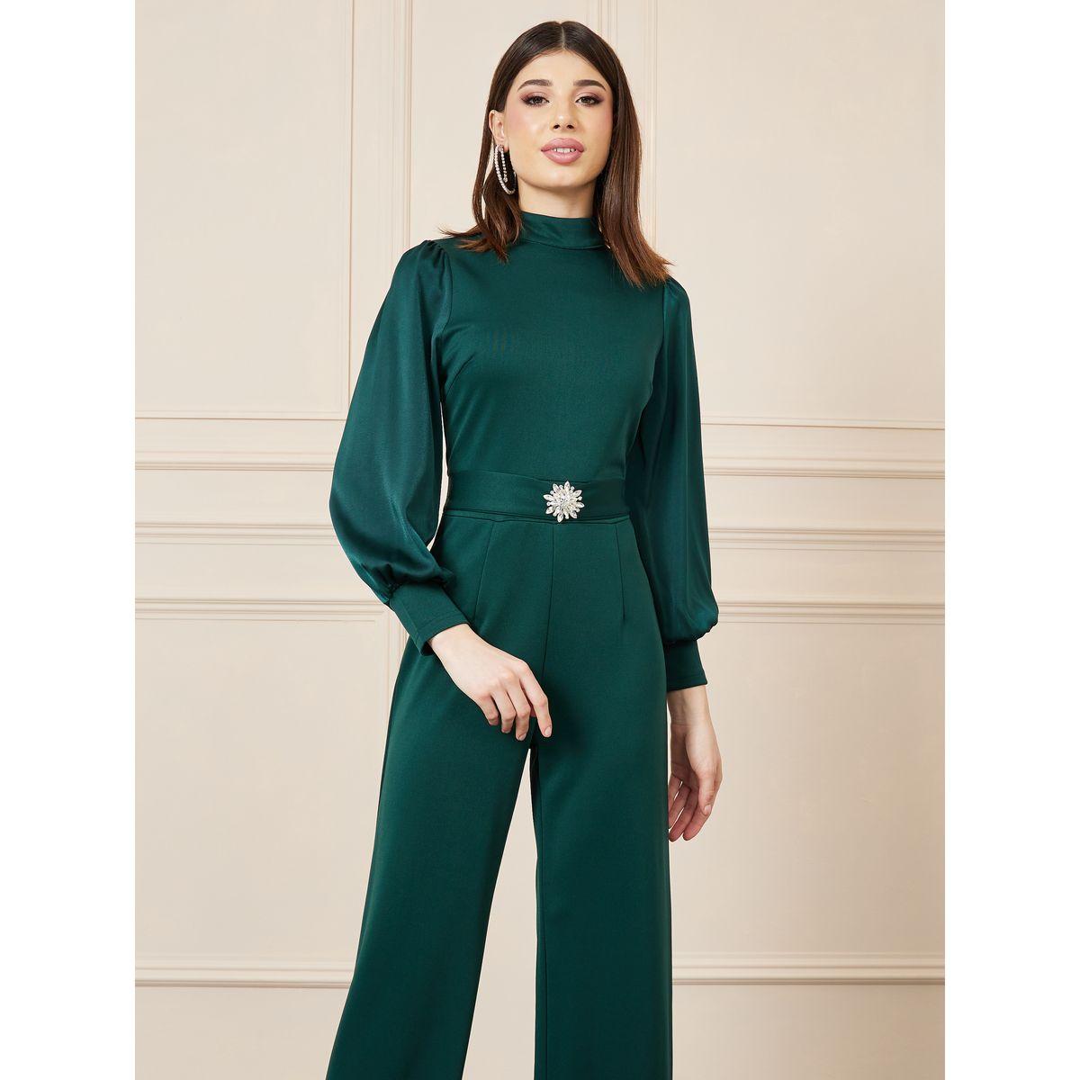 Styli Embellished Buckle Wide Leg Knit Jumpsuit-women-clothing-jumpsuits-image-2