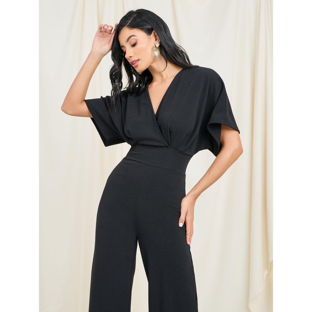 Styli Textured Knit Front Wrap Wide Leg Jumpsuit-women-clothing-jumpsuits-image-2