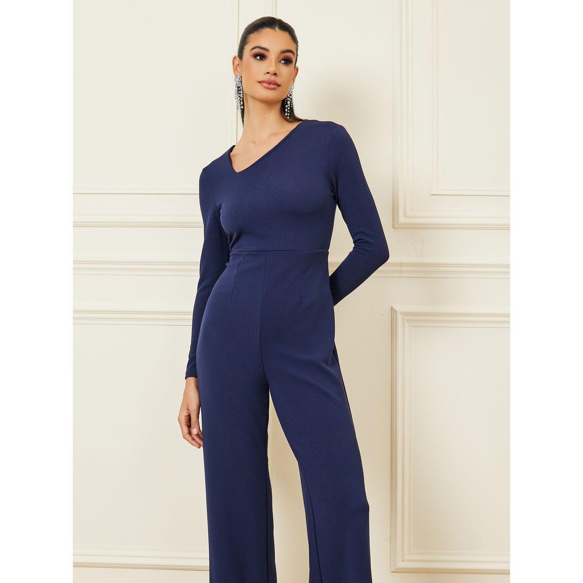 Styli Textured Knit Asymmetric Neck Straight Leg Jumpsuit-women-clothing-jumpsuits-image-3