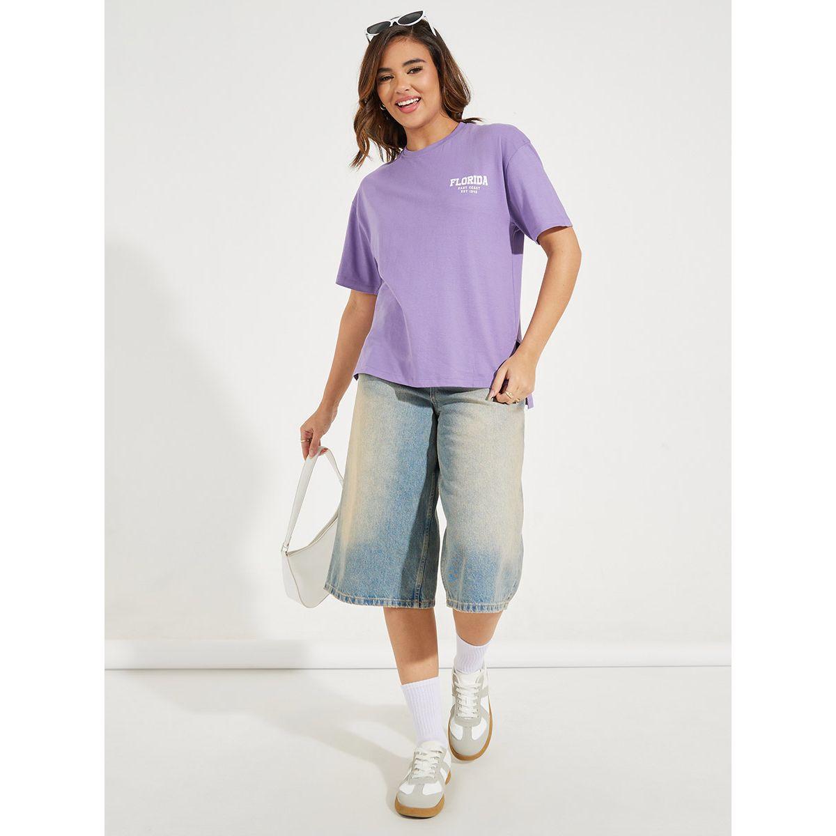 Styli Elevate Oversized Back Florida Print Longline T-Shirt-women-clothing-tshirts-image-2