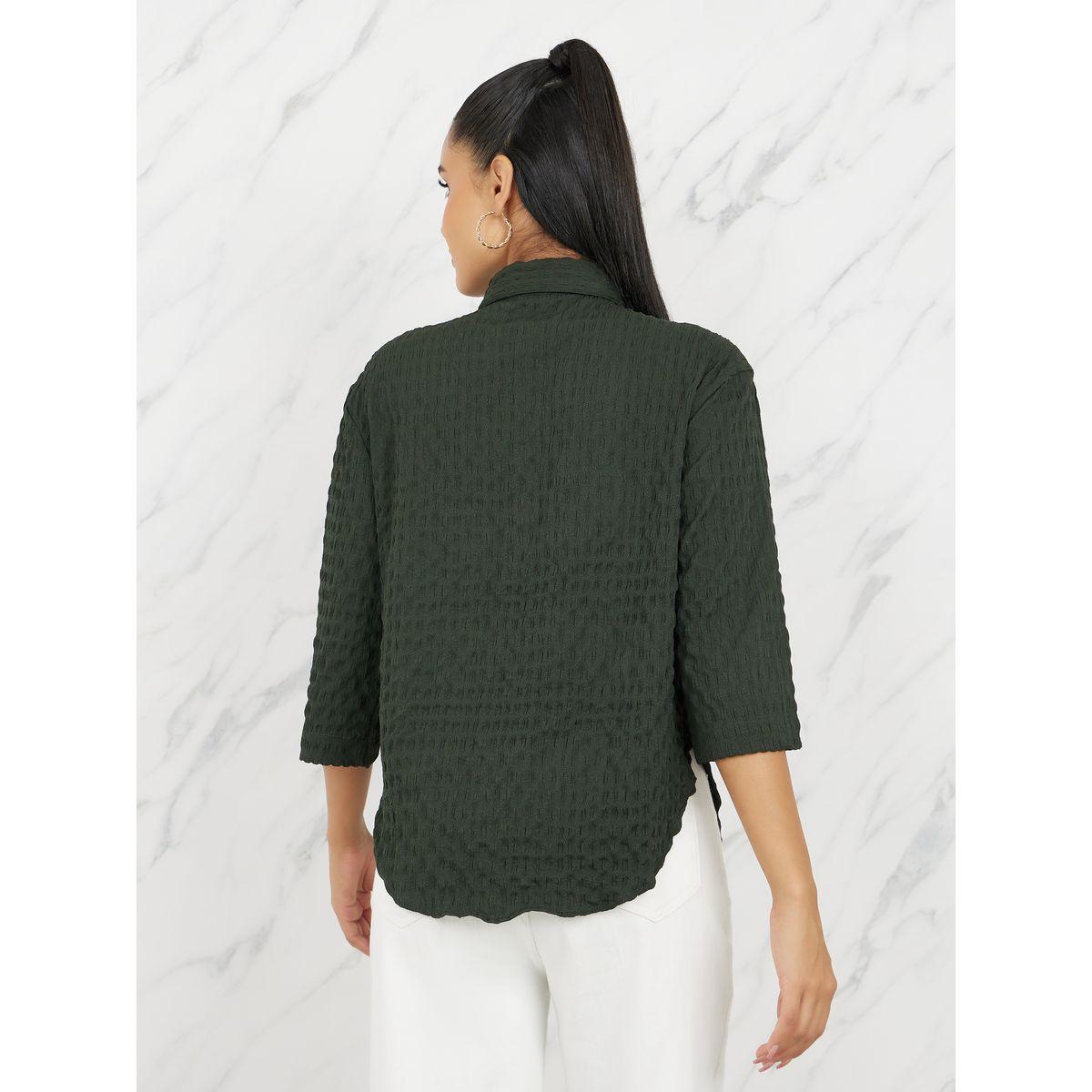 Styli Elevate Oversized Textured Curved Hem Shirt with Patch Detail-women-clothing-shirtsandblouses-shirts-image-4