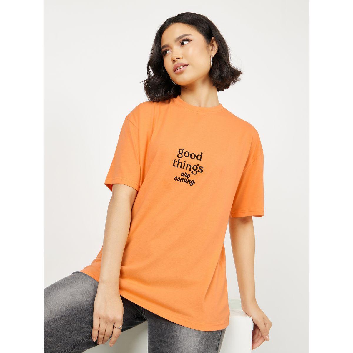 Styli Oversized Embroidered Slogan Drop Shoulder T-shirt-women-clothing-tshirts-image-1