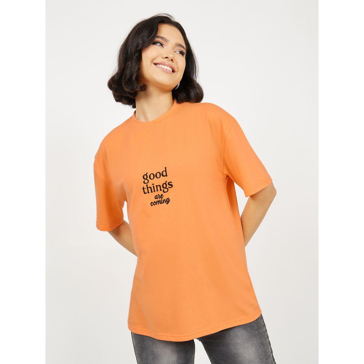 Styli Oversized Embroidered Slogan Drop Shoulder T-shirt-women-clothing-tshirts-image-2