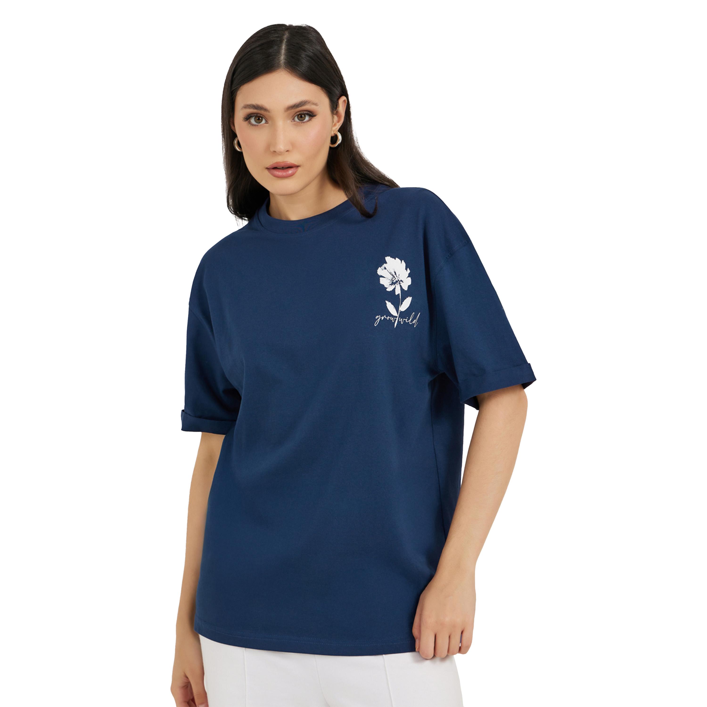 Styli Graphic Print Rolled Up Short Sleeve T-Shirt-women-clothing-tshirts-image-3