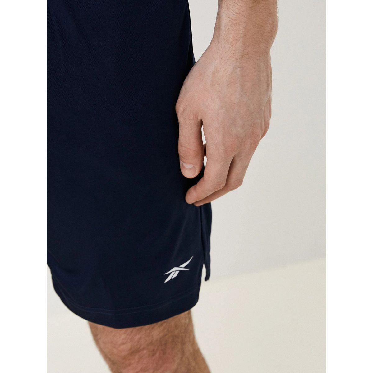 Reebok Logo Detail Knit Shorts with Side Pocket-sports-men-clothing-bottoms-image-3