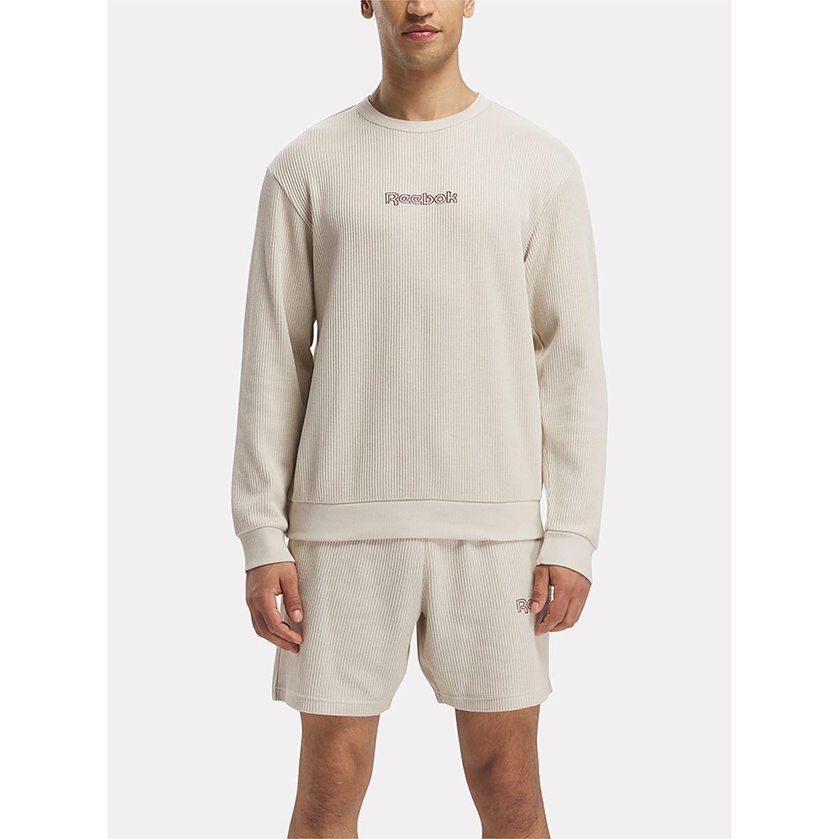 سويت شيرت محبوك بنمط وافل-men-winterwear-hoodiesandsweatshirts-image-1