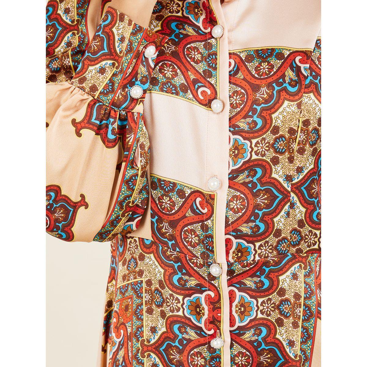 Styli Bohemian Print A-Line Shirt Maxi Dress-women-clothing-dresses-image-3