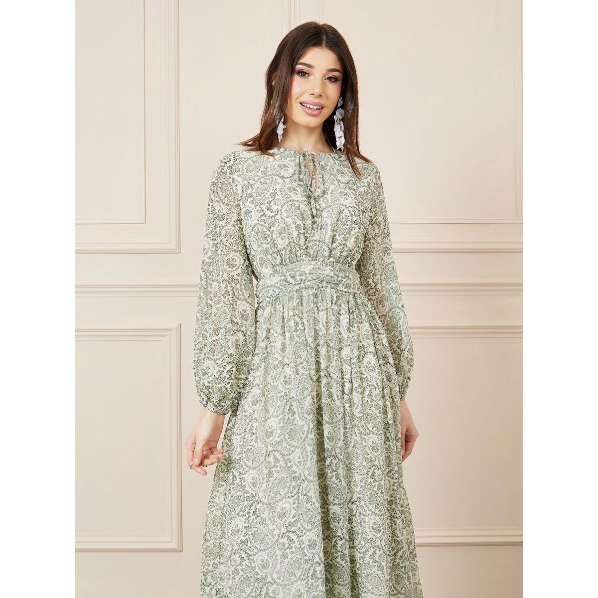 Styli Paisley Print Tie Up Neck A-Line Maxi Dress-women-clothing-dresses-image-2