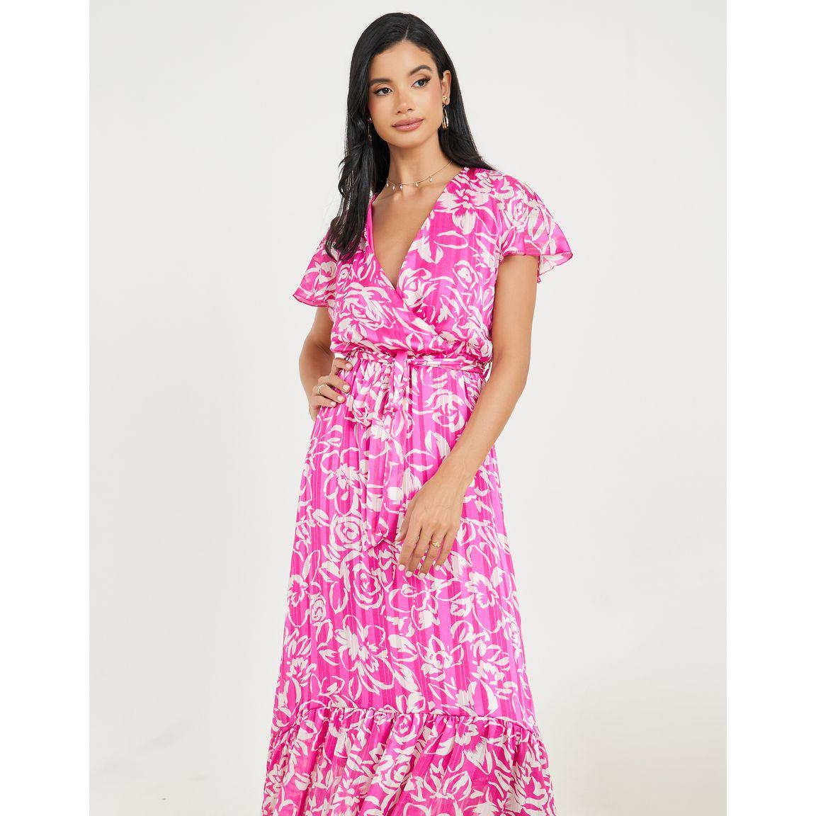 فستان طويل مطبع بزهور مع أربطة-women-clothing-dresses-image-2