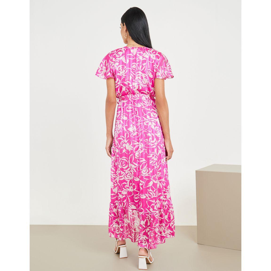 فستان طويل مطبع بزهور مع أربطة-women-clothing-dresses-image-4