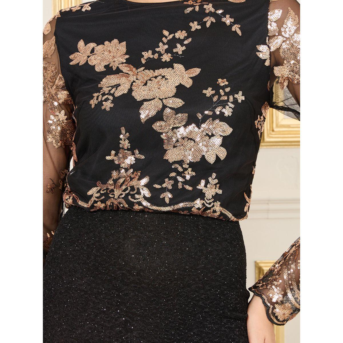 فستان بقصة حورية البحر مع ترتر-women-clothing-dresses-image-3