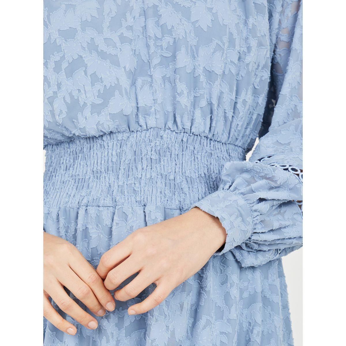 Styli Burnout Texture Smocked Cut Out Detail A-Line Maxi Dress-women-clothing-dresses-image-3
