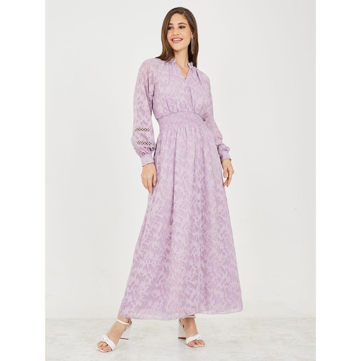 فستان طويل بتفاصيل بارزة الملمس-women-clothing-dresses-image-1
