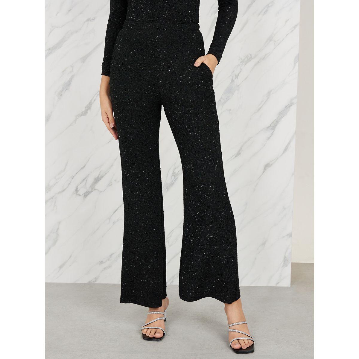 Styli Shimmer Embellished Knit Top and Bootcut Pant Set-women-clothing-coordsets-image-6