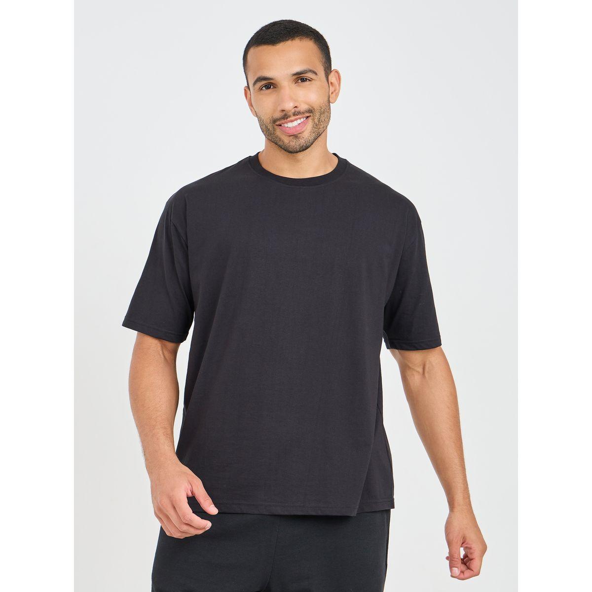 Styli Active Oversized Back Squat Goals Print Athleisure T-Shirt-men-clothing-sportswearandactivewear-tshirtsandpolos-image-2
