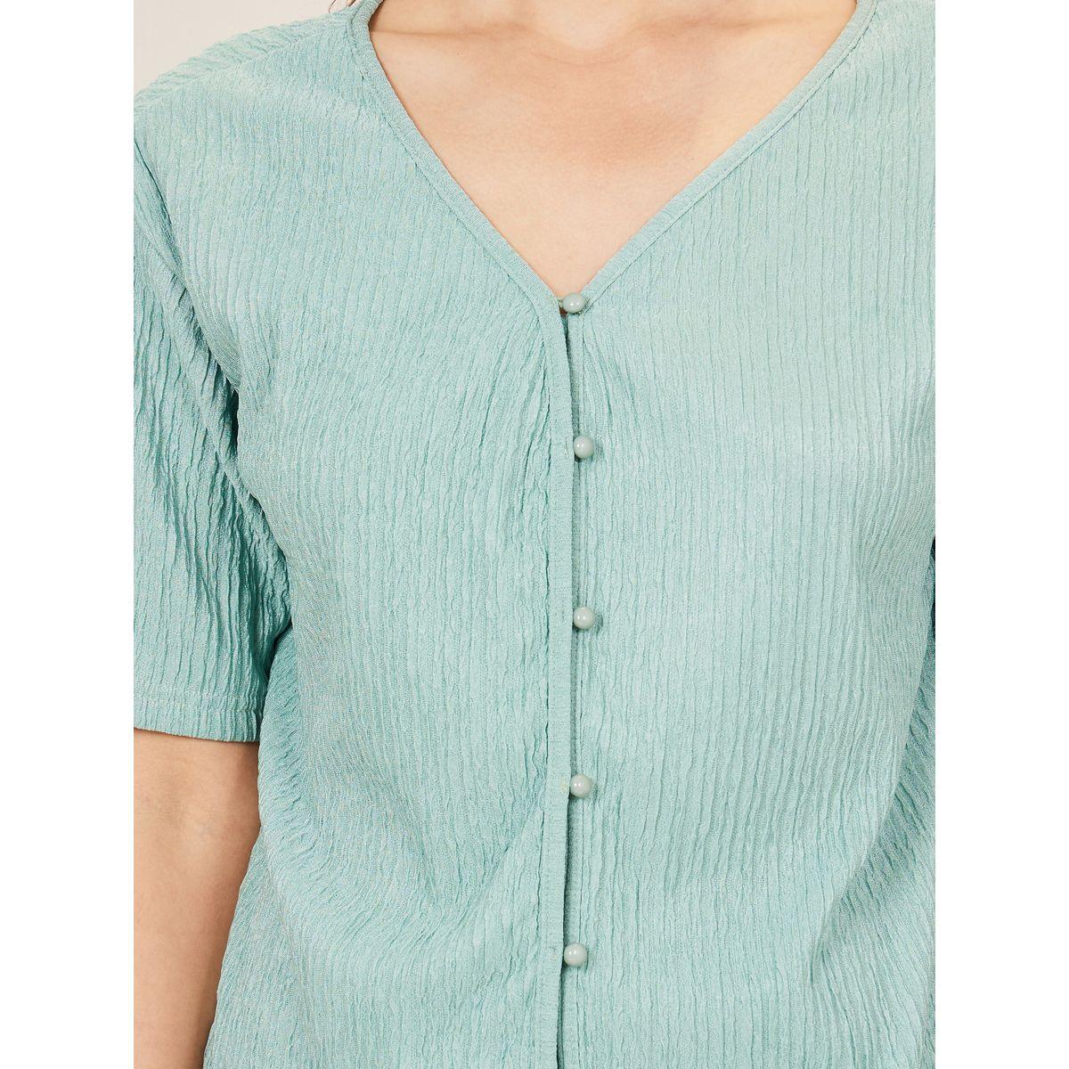 طقم منسق من تنورة طويلة مع بلوزة بازرار غلق-women-clothing-coordsets-image-3