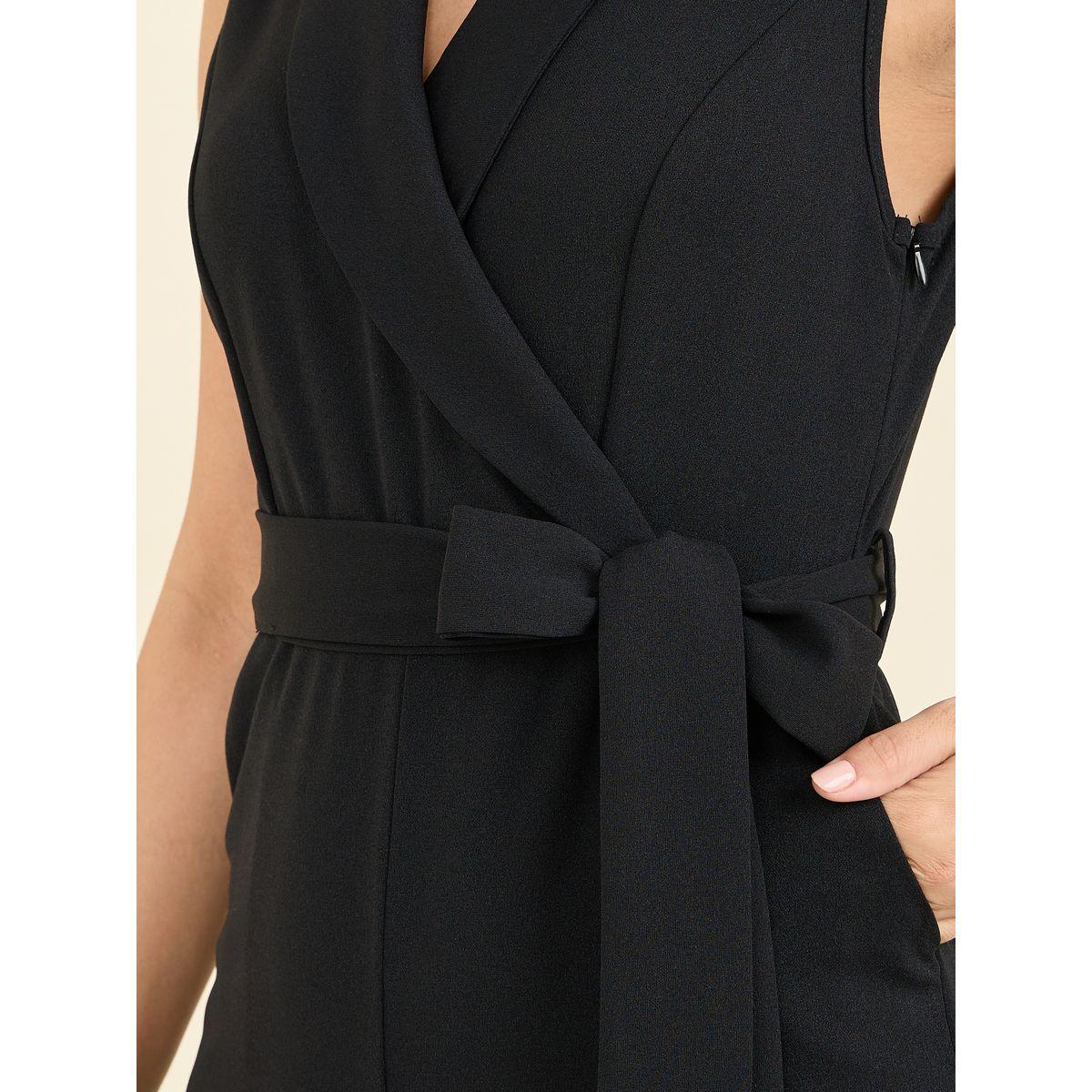 Styli Textured Sleeveless Wide Leg Jumpsuit with Self Tie Up-women-clothing-jumpsuits-image-3