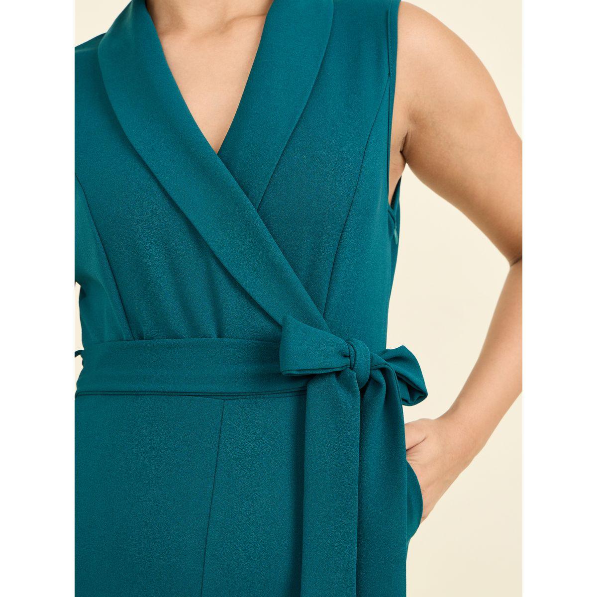 Styli Textured Sleeveless Wide Leg Jumpsuit with Self Tie Up-women-clothing-jumpsuits-image-3