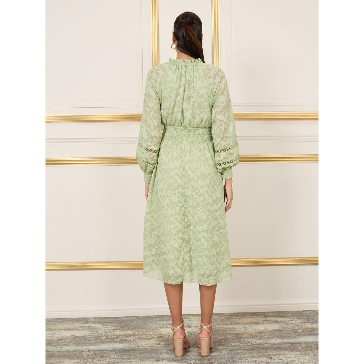 فستان ميدي بتفاصيل بارزة الملمس-women-clothing-dresses-image-4