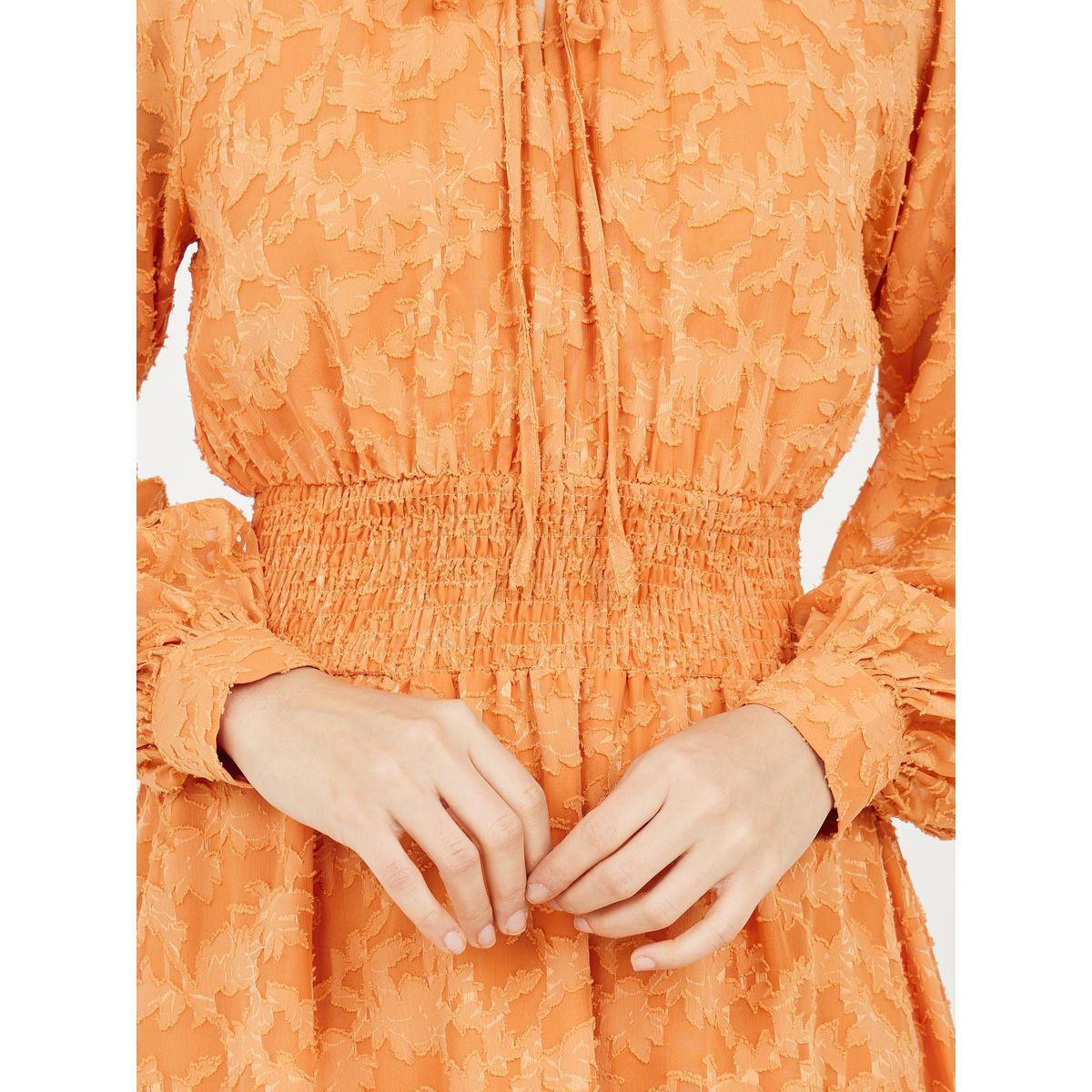 فستان ميدي بتفاصيل بارزة الملمس-women-clothing-dresses-image-3