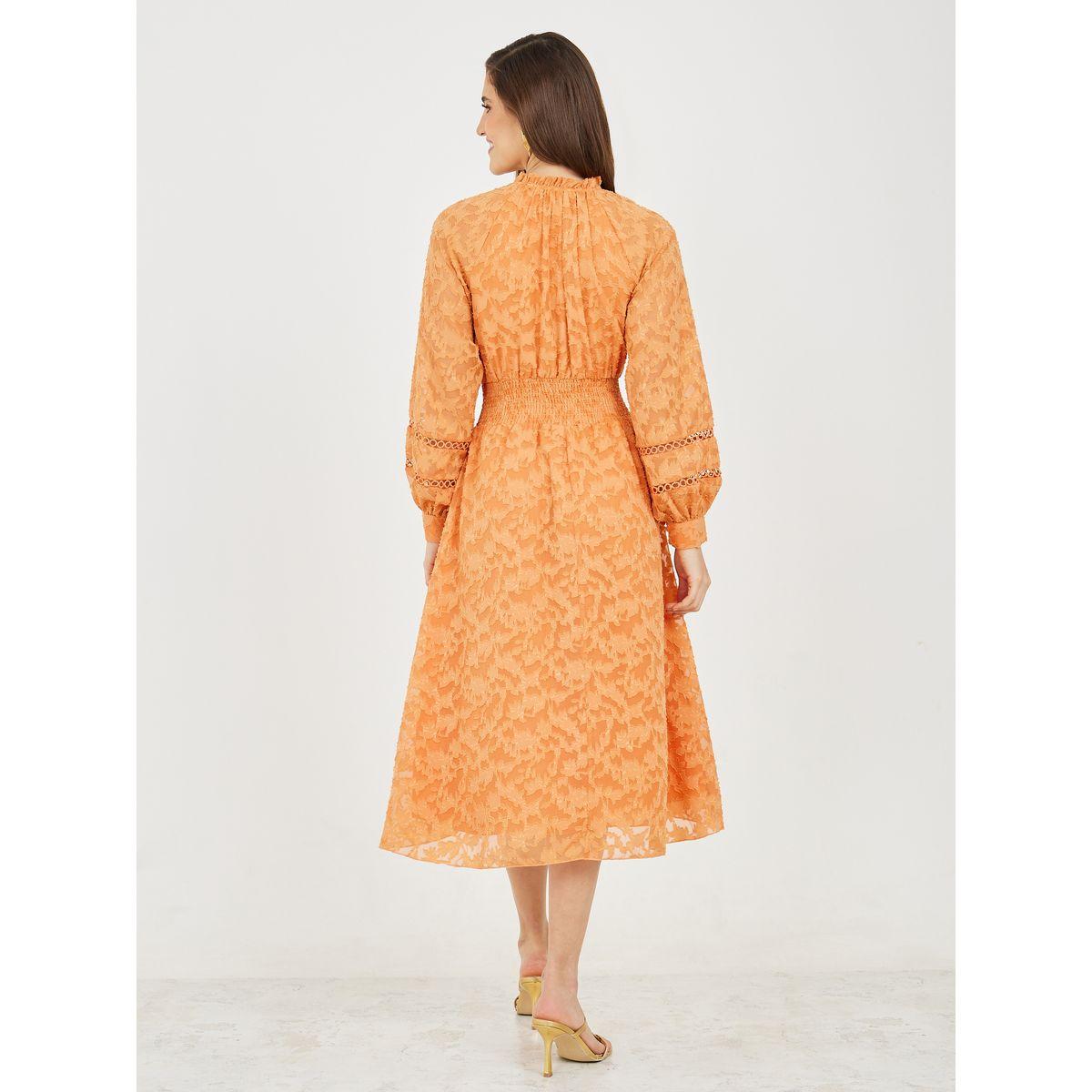 فستان ميدي بتفاصيل بارزة الملمس-women-clothing-dresses-image-4