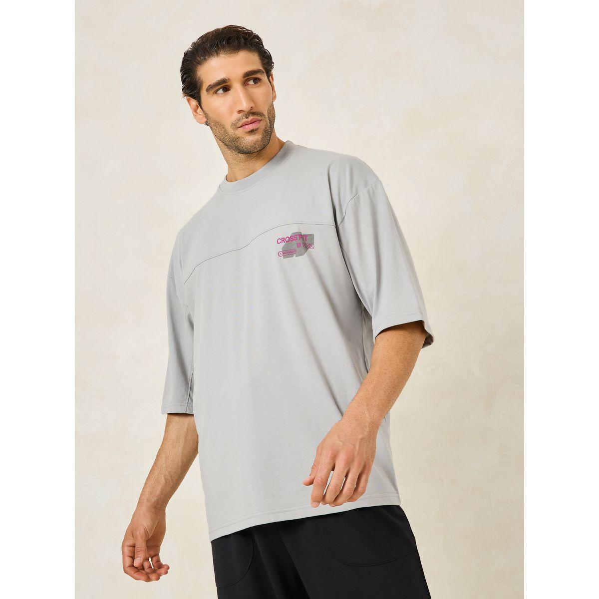 Styli Active Slogan Print Athleisure Boxy T-Shirt-men-clothing-sportswearandactivewear-tshirtsandpolos-image-3