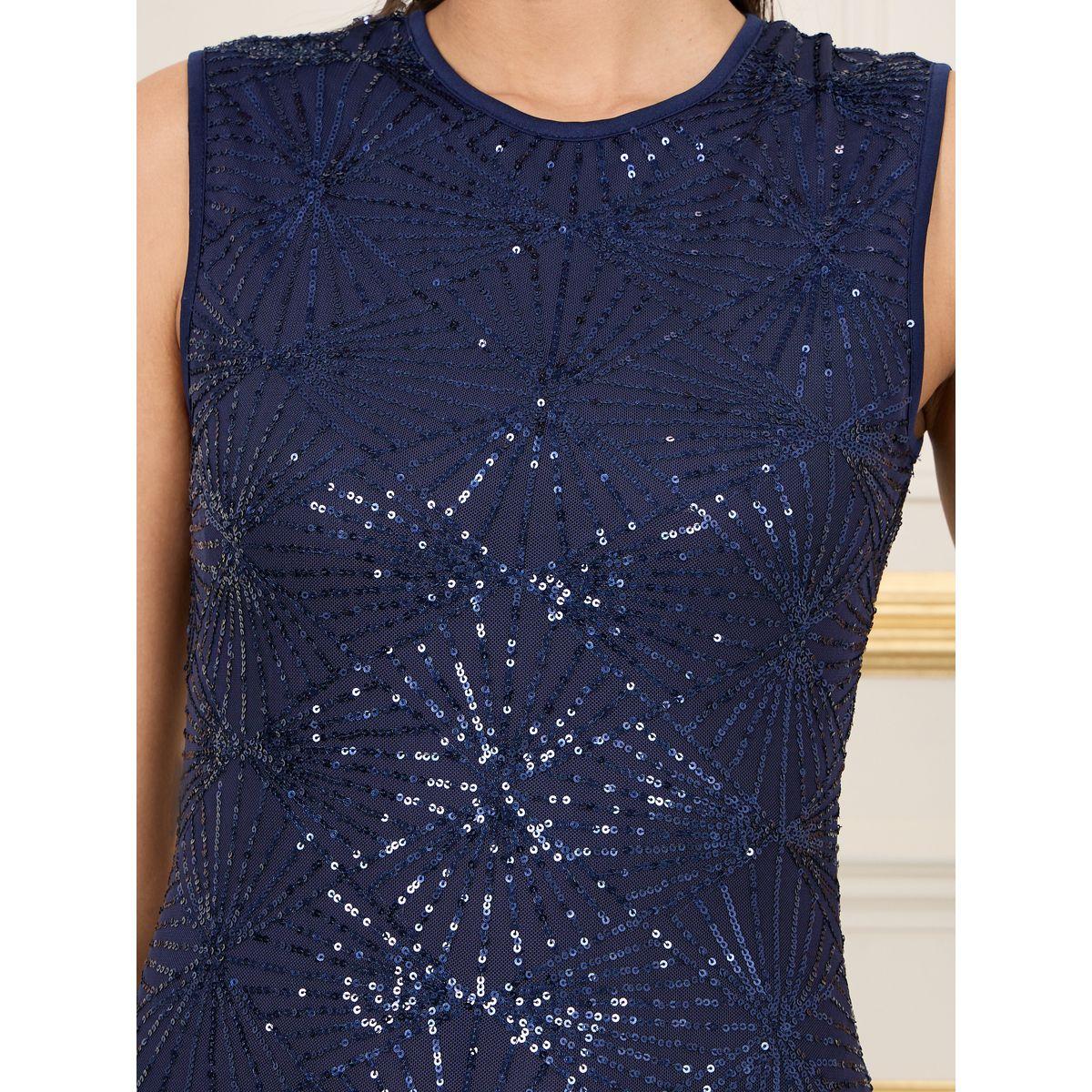 Styli Sequin Detail Sleeveless Mermaid Maxi Dress-women-clothing-dresses-image-3